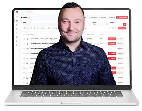 Muž s počítačem